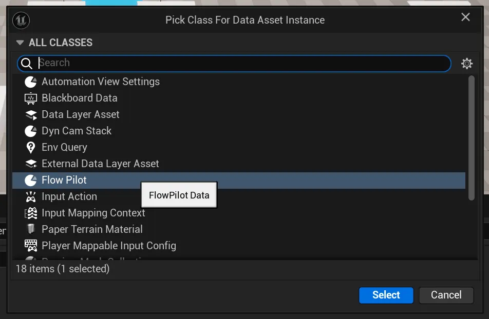 Select FlowPilot